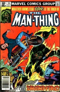 Man-Thing (2nd Series) #10 (Newsstand) VG ; Marvel | low grade comic Chris Clare