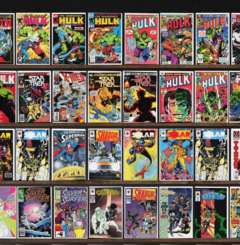 Huge Lot 150+ Comics with The Incredible Hulk, Star Trek, Shadowman & More!