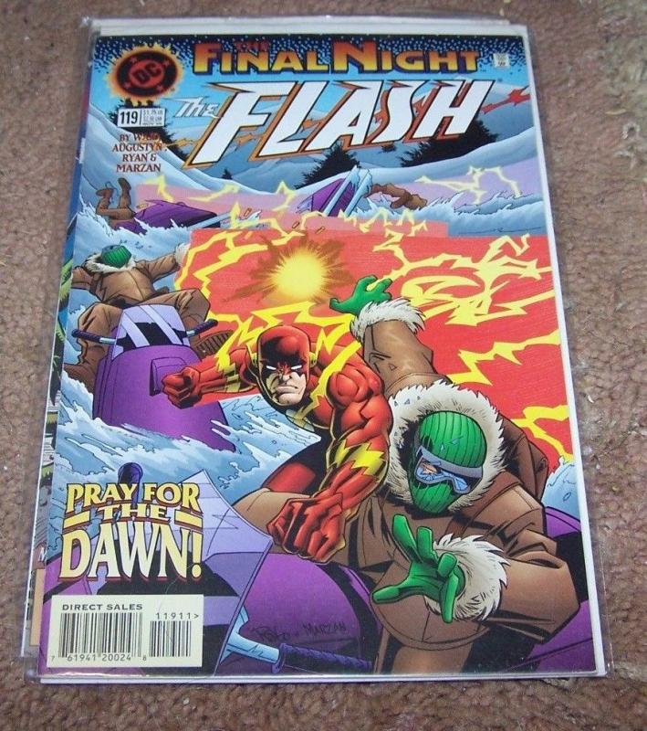 FLASH COMIC # 119 HOT    final night WALLY WEST  PREY FOR DAWN