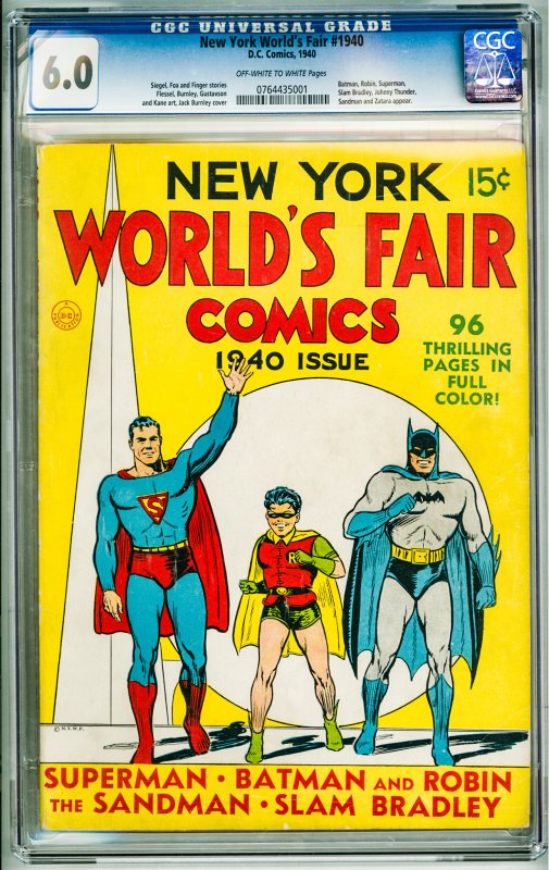 New York World's Fair Comics #2 (1940) CGC 6.0! OWW Pages!