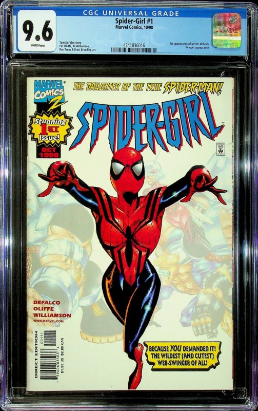 Spider-Girl #1 (1998) - CGC 9.6 - Cert#4241836016