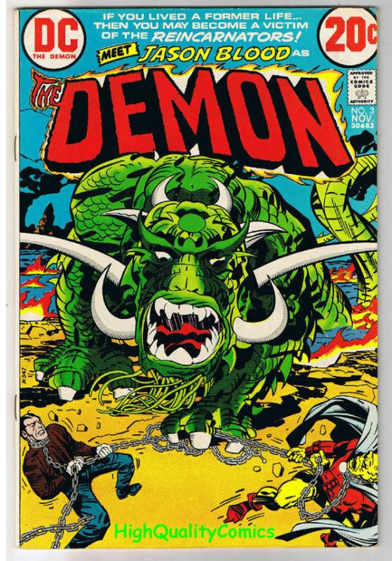 DEMON #3, FN+, Jack Kirby, 4th World, Reincarnators, 1972, more in store