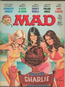 ORIGINAL Vintage Sep 1977 Mad Magazine #193 Charlie's Angels Farrah Fawcett 