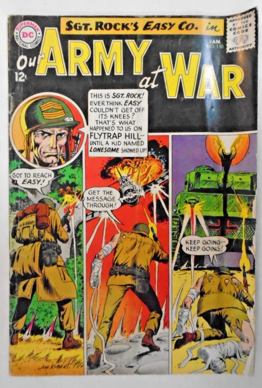 *Our Army at War (DC Comics) #141vg, 150vg, 159gvg