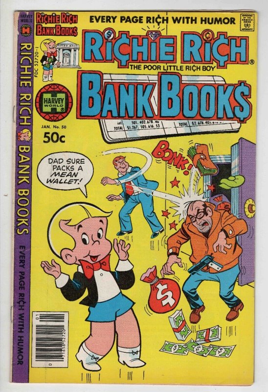 Richie Rich Bank Books #50 VINTAGE 1981 Harvey Comics