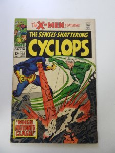 The X-Men #45 (1968) VG condition rusty staples