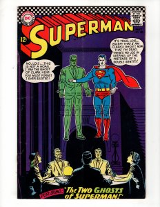 Superman #186 (1966) THE TWO GHOSTS OF SUPERMAN! / ID#352