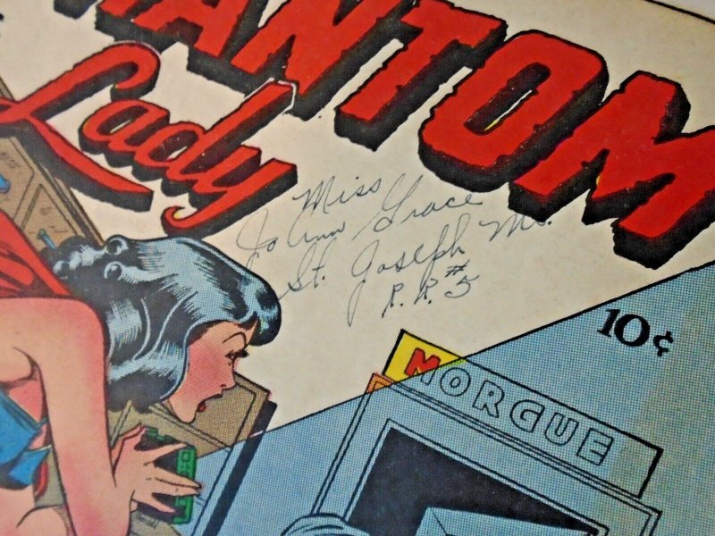 Phantom Lady (1947, Fox) #15vg; Matt Baker Classic!