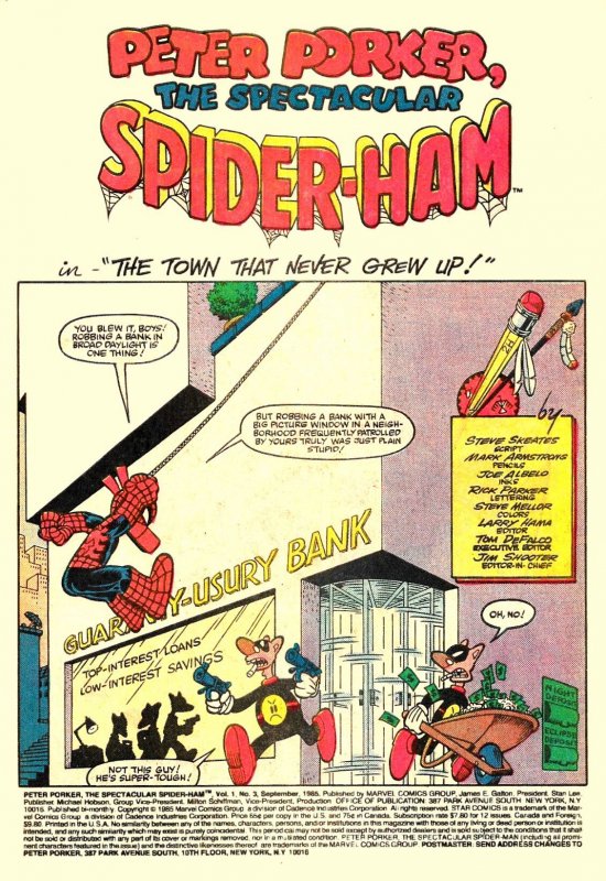 PETER PORKER, THE SPECTACULAR SPIDER-HAM #2, 3, 4 (1985) 9.0 VF/NM Wacky Parody!