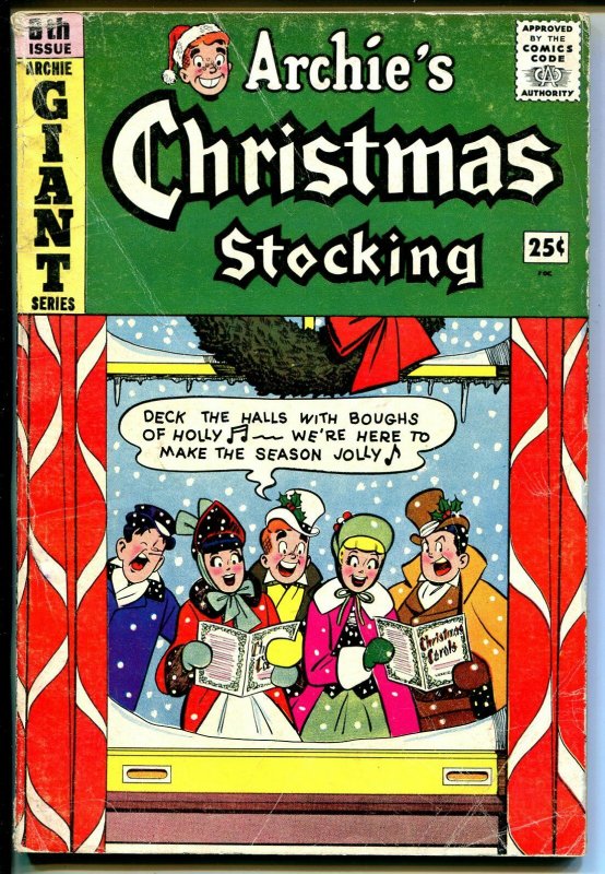 Archie's Giant Series #6 1959-Christmas caroling-Santa-Veronica-Betty-VG-