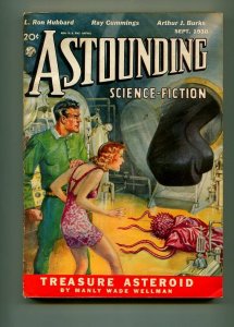 ASTOUNDING SEPTEMBER 1938-STREET AND SMITH-L. RON HUBBARD-HOWARD BROWN-VF-