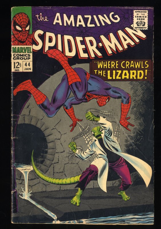 Amazing Spider-Man #44 VG 4.0 2nd Appearance Lizard!