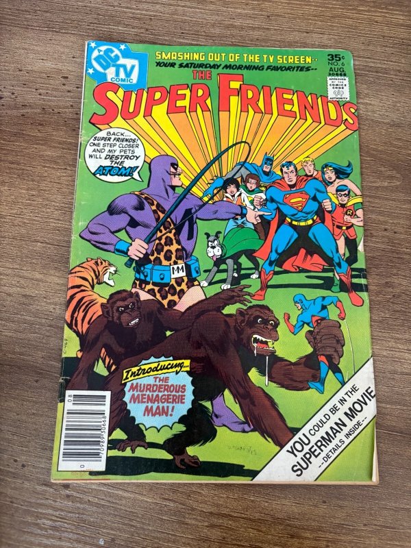 The Super Friends # 6 FN DC Comic Book Batman Superman Flash Wonder Woman 9 J454