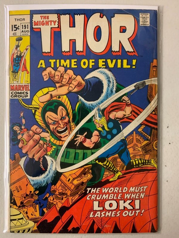 Thor #191 newsstand Loki 5.0 (1971)