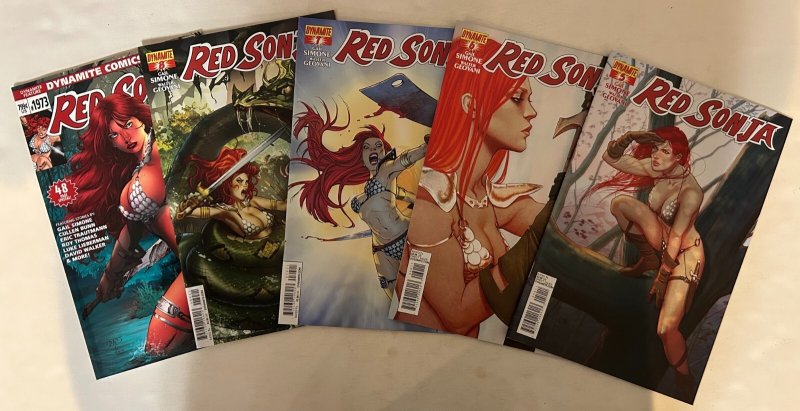 *Red Sonja (2013 Dynamite) 1fvf, 1fn, 2-8, 1973 all vf/better