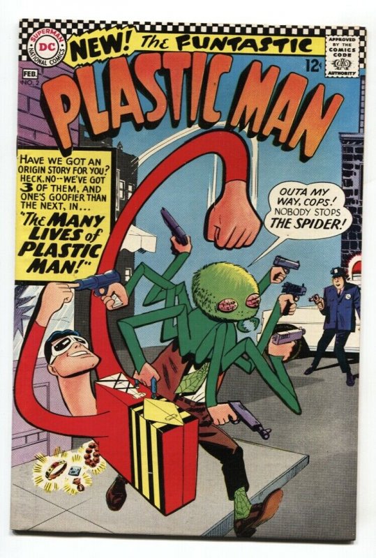 PLASTIC MAN #2 1967-DC COMICS-THE SPIDER-HIGH GRADE