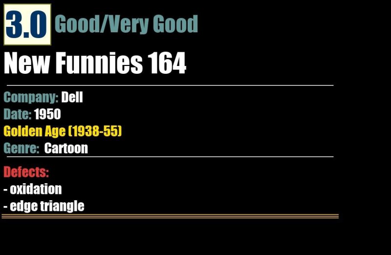 New Funnies 164 (1950) GD/VG Golden Age Dell comic