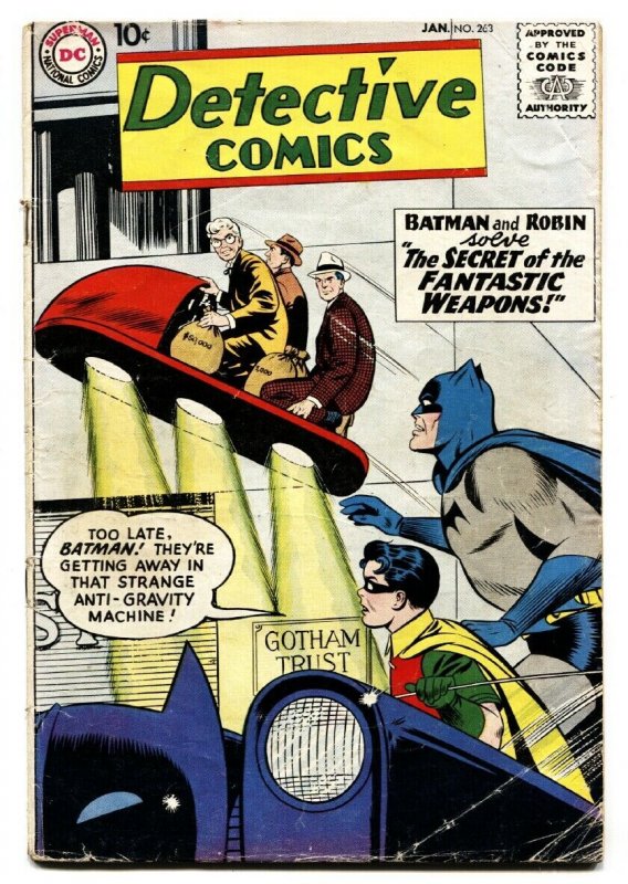 DETECTIVE COMICS #263-1959-BATMAN-DC SILVER AGE-VG-