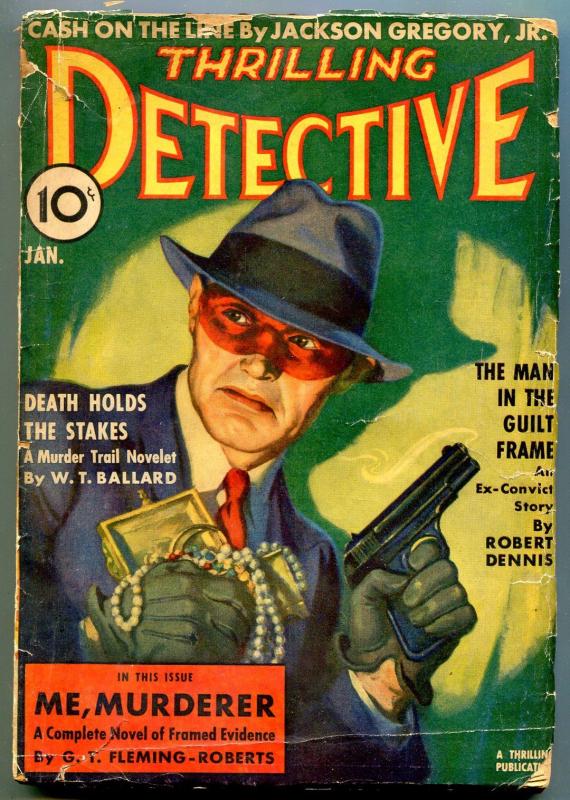 Thrilling Detective January 1939- WT Ballard- Masked Bandit cover G