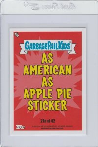 Garbage Pail Kids Carni Val 27a GPK 2016 American As Apple Pie In Your Face