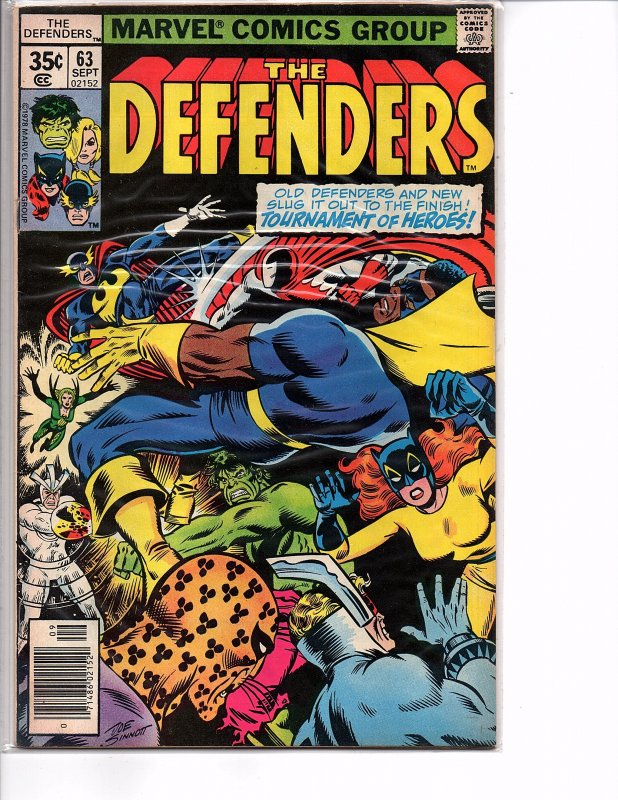 Marvel Comics (1972) The Defenders #63 Hulk Sal Buscema Art