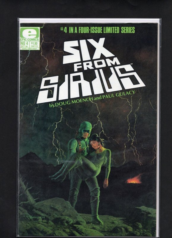 SIX FROM SIRIUS #1-#4 SET. EPIC COMICS, PAUL GULACY DOUG MOENCH