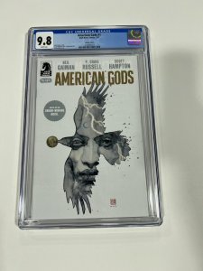 AMERICAN GODS 1 CGC 9.8 VARIANT WHITE PAGES DARK HORSE 2017 