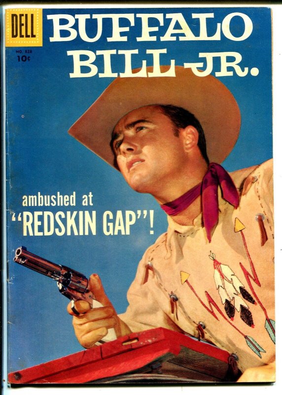 Buffalo Bill Jr.-Four Color Comics #828  1957-Dell-Dick West-TV photo cover-FN