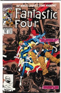 Fantastic Four #347 Second Print Cover (1990) Fantastic Four