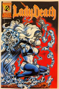 Lady Death #½ (1994) Wizard Velvet Plus Mail Away Cover With COA COA