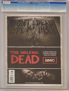 2010 Walking Dead #75 SDCC Adlard Variant CGC 9.8 Robert Kirkman Liam Death