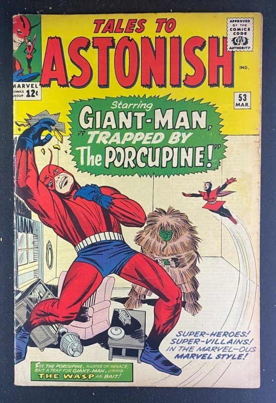 Tales to Astonish (1959) #53 VG/FN (5.0) 2nd App/Origin Porcupine Jack Kirby