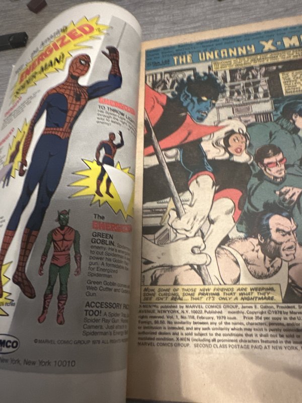 The X-Men #118 (1979)side by side Sunfire