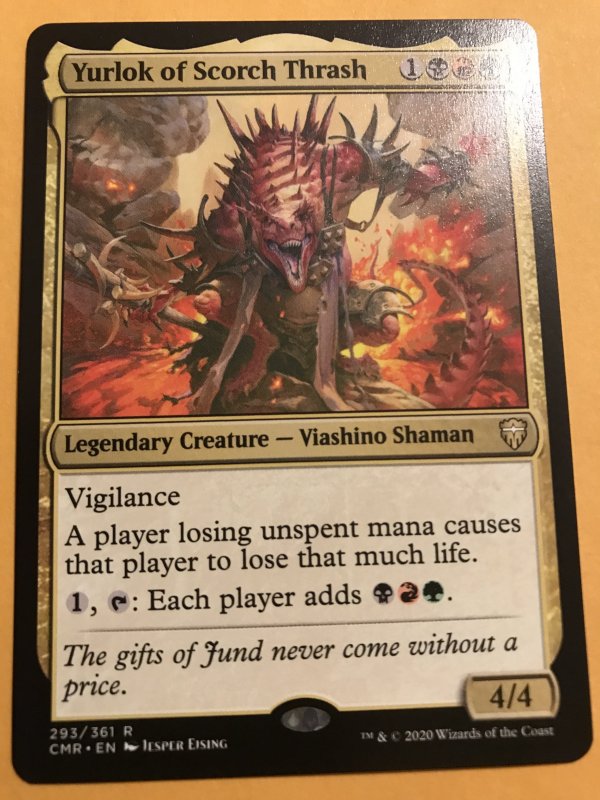 YULOK OF SCORCH THRASH : Magic the Gathering MTG card; COMMANDER LEGENDS, NM