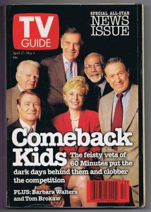 ORIGINAL Vintage April 27, 1996 TV Guide No Label 60 Minutes