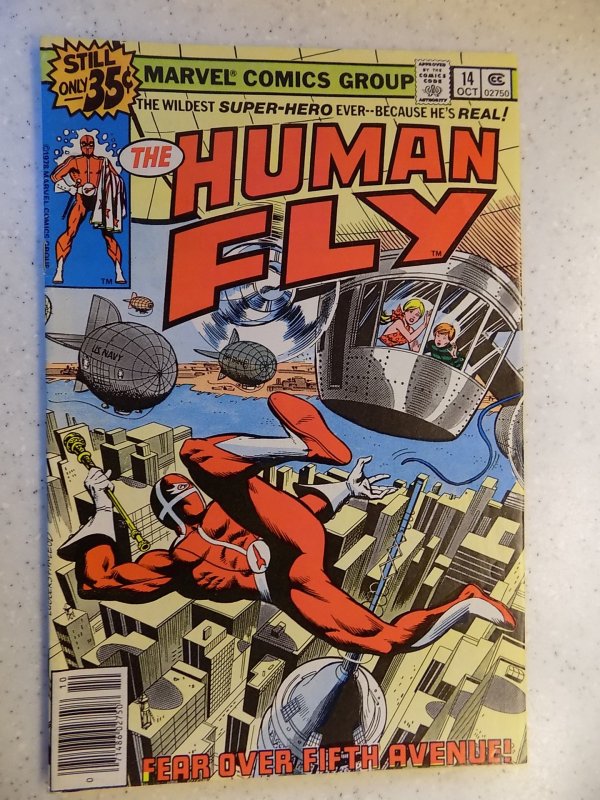 HUMAN FLY # 14 MARVEL BRONZE ACTION ADVENTURE FN-