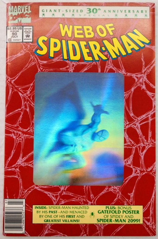 Web of Spider-Man #90 (NM, 1992) NEWSSTAND