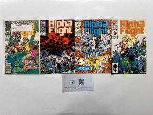 4 Alpha Flight Marvel Comic Books # 34 57 58 82 Avengers Spiderman 52 SM10