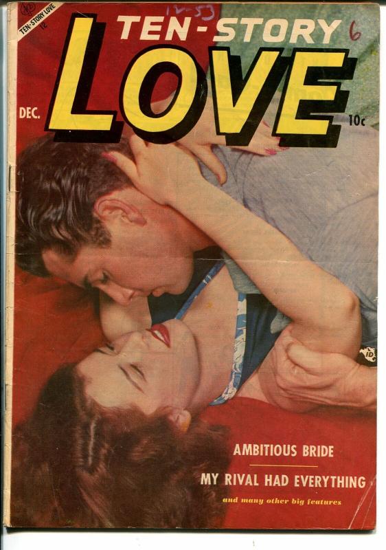 Ten-Story Love Vol. 32 #6 1953-Ace-former pulp-spicy romance art-photo cover-VG