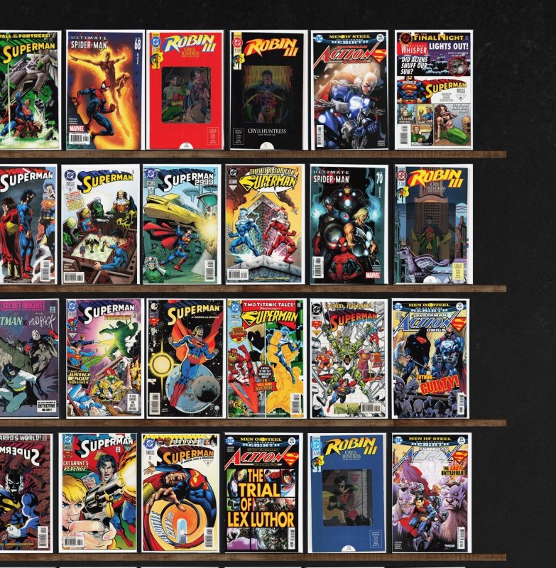 Huge Lot 150+ Comics with Superman, Aquaman, Justice League & More!