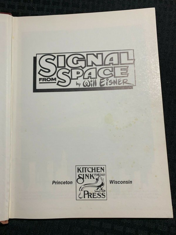 1983 SIGNAL FROM SPACE Will Eisner HC FN 6.0 Kitchen Sink / Fisherman Collection