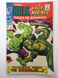 Tales to Astonish #91 (1967) 2nd Appearance of Abomination! Sharp VG Condition!
