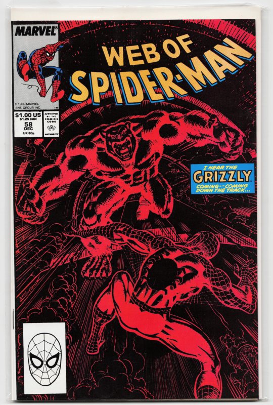 Web of Spider-Man #58 (1989) Spider-Man