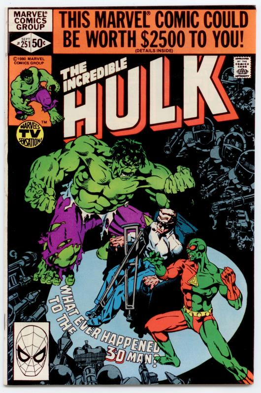 Incredible Hulk #251 NM+ 9.6  3-D Man  SUPER HIGH GRADE -!UNREAD!