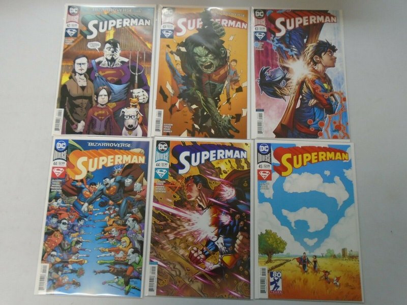 Superman lot 13 from #36-45 with variants 8.0 VF (2018 4th Series)