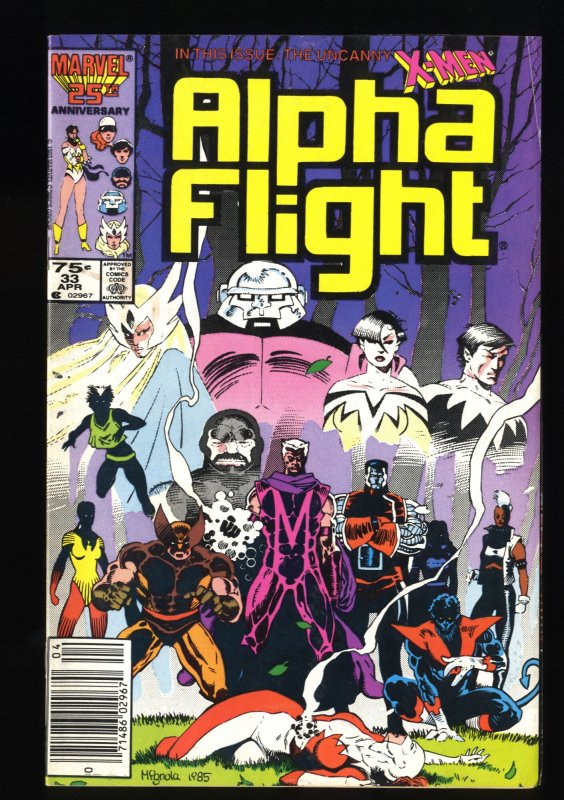 Alpha Flight #33 FN- 5.5 1st Lady Deathstrike!