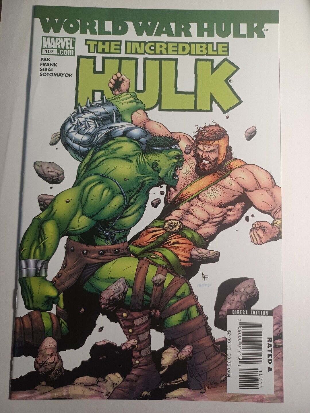 Incredible Hulk NM Hulk Vs Hercules Marvel Comics C Comic Books Modern Age Marvel