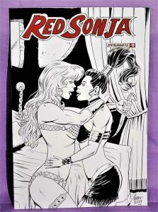RED SONJA #17 50 Copy Andrew Pepoy B&W Seduction Variant Cover (Dynamite 2021)