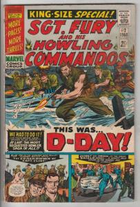 Sgt. Fury and His Howling Commandos King-Size #2 (Aug-66) FN- Mid-Grade Sgt. ...