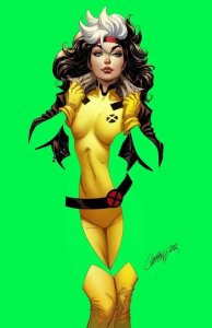 X-MEN #1 ROGUE JOSEPH SCOTT CAMPBELL NEGATIVE SPACE VARIANT W/MARVEL COA.